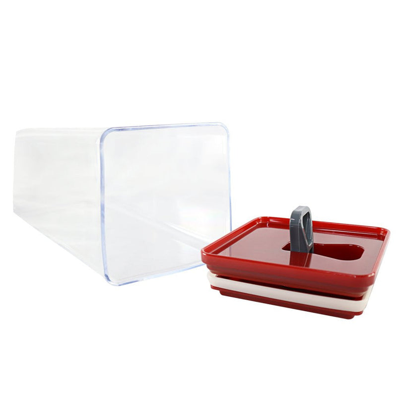 Kit Organizador Hermético Dubai Vermelho 5 Litros - Presente Park