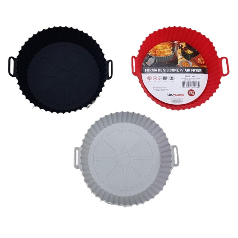 Forro Pra Fritadeira Forma Silicone Air Fryer Micro-ondas Com Alça - Presente Park
