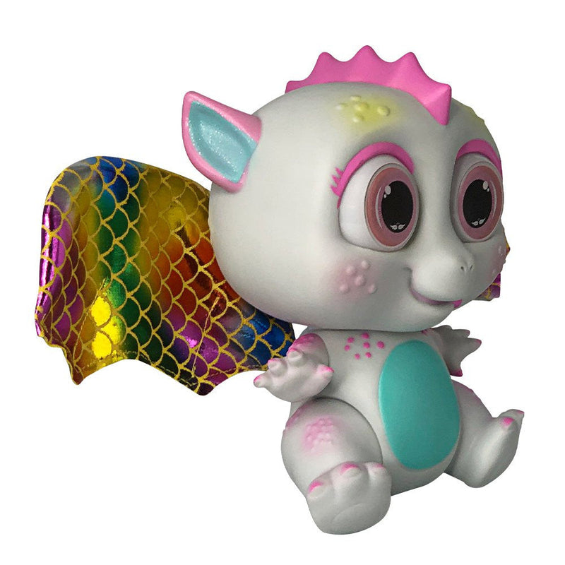 Bebê Dragão Flying Baby Com Asas - Branco - Presente Park