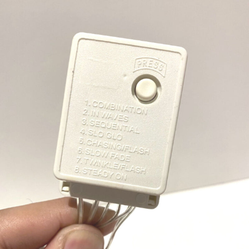 Cordão Pisca Pisca Led 100 Lampadas Leitosas 10M 8 Modos Iluminação Natal Casamentos Festas