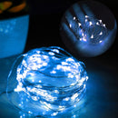 Cordão Pisca Pisca Led Fio de Fada Rolha para Garrafa 20L 2M Bateria Luz Iluminação Natal