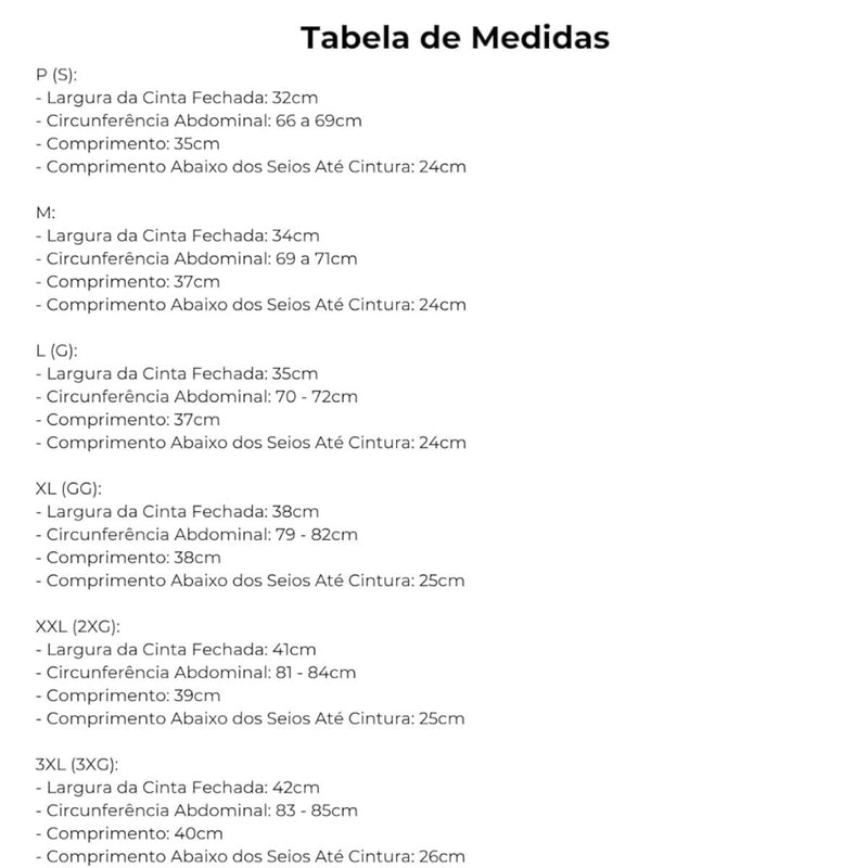 Cinta Modeladora Com Ziper Feminina Abdominal De Dupla Compressão Modelador Corporal