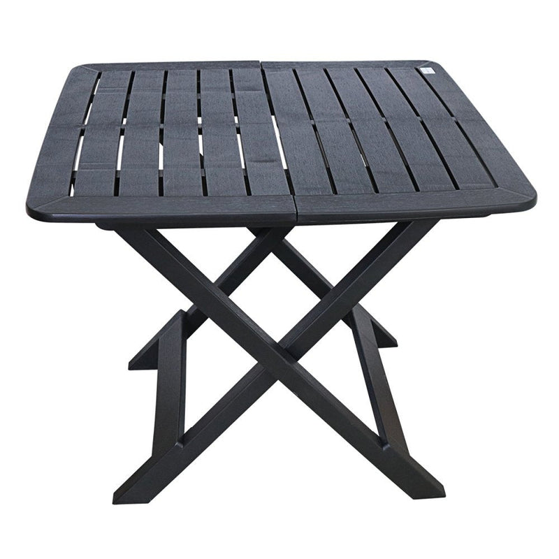 Mesa Quadrada Dobrável Preta - Presente Park