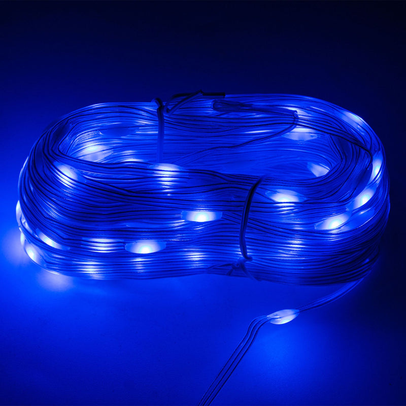 Cordão Pisca Pisca Luz Led Linha 20M com Lampadas 110V Tomada 8 Modos Natal Casamento Festa