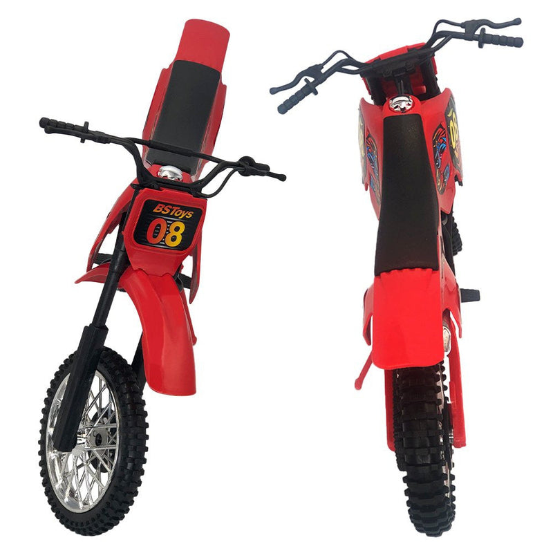 Moto de Motocross de Brinquedo com Apoio - Vermelho - Presente Park