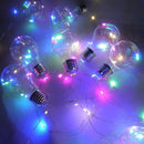 Cordão Varal Fio de Fada com 10 Lampadas Led 3M Pisca Pisca USB Pilha Natal Casamentos Festas