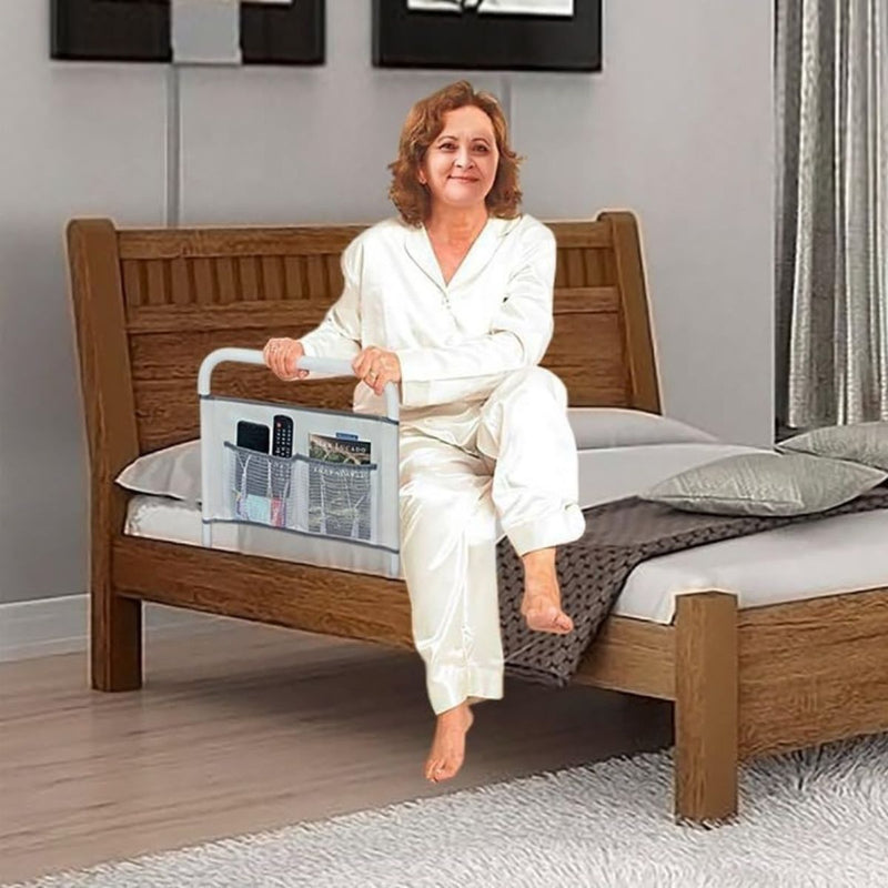 Grade Proteção Cama Reforçada Barra De Apoio Para Idosos Objetos Stand Up Segurança - Presente Park