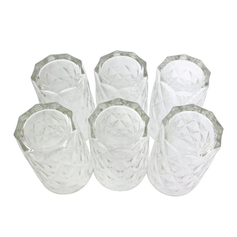 Conjunto 6 Copos de Vidro Diamante 370ml - Presente Park