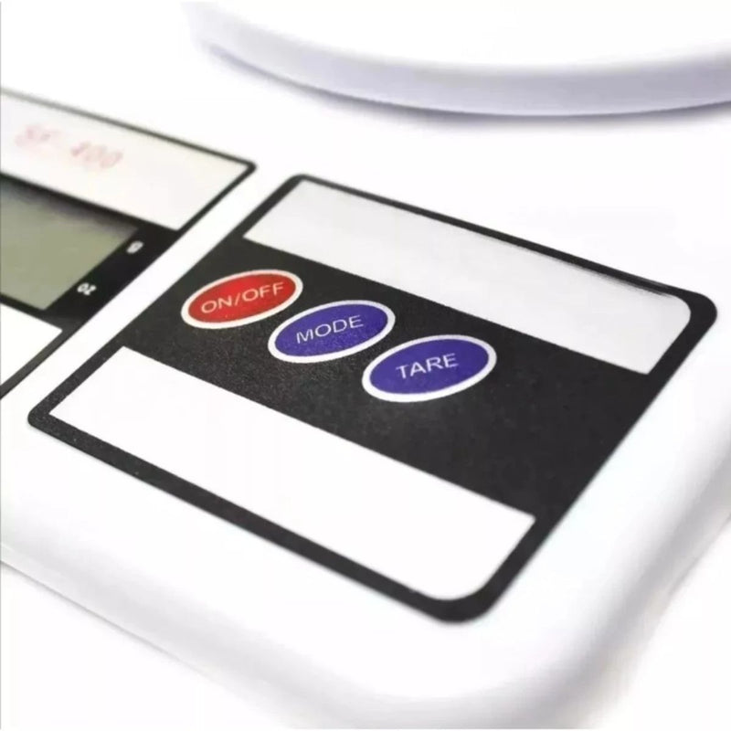 Balança Digital De Cozinha Eletronica Até 10Kg - Ideal Para Pesar Alimentos, Comida, Culinaria