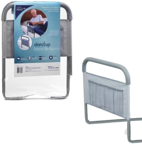 Barra De Apoio Grade Lateral Para Cama Idosos Com Bolso Objetos Stand Up - Presente Park