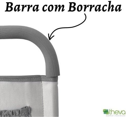 Barra De Apoio Grade Lateral Para Cama Idosos Com Bolso Objetos Stand Up - Presente Park