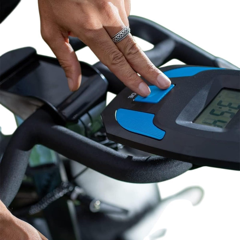 Bicicleta Bike Ergométrica Spinning Pro Vertical Profissional Com Freio Mecânico Suporta Até 100Kg - Ideal Para Academia e Treino Residencial