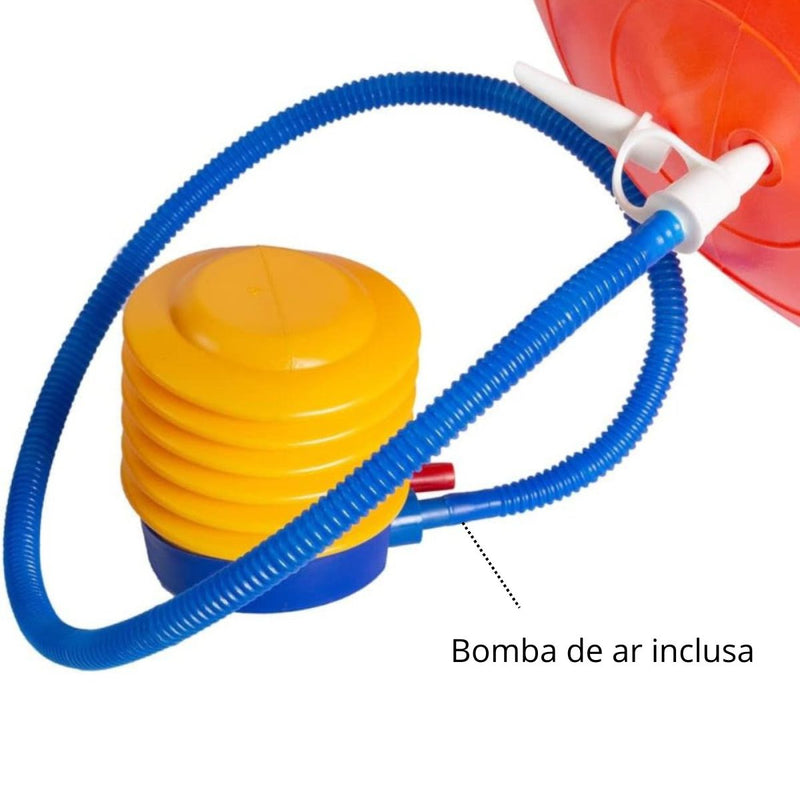 Bola Feijão Grande 90x45cm Com Bomba de Ar Inclusa - Ideal Para Pilates, Academia, Yoga, Crossfit, Ginástica, Exercícios, Treino em Casa, Fisioterapia
