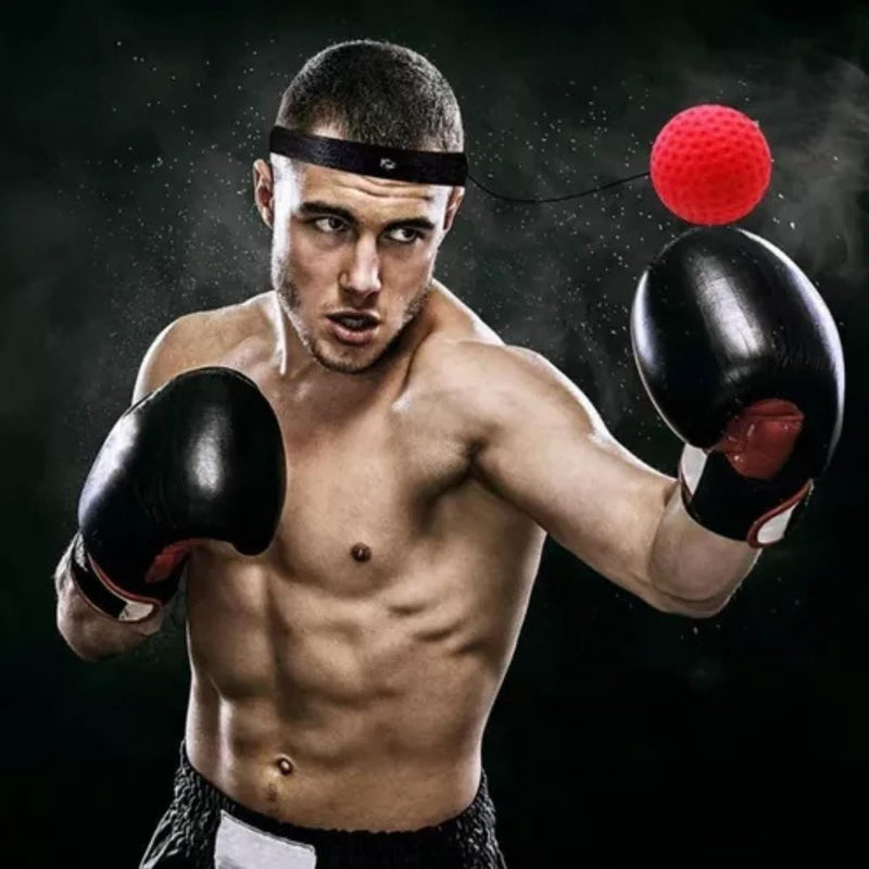 Bola Punching Ball Para Treino Boxe Treinamento De Reflexo e Velocidade Muay Thai Agilidade Habilidade Luta Coordenação Reações Soco Com Banda De Cabeça