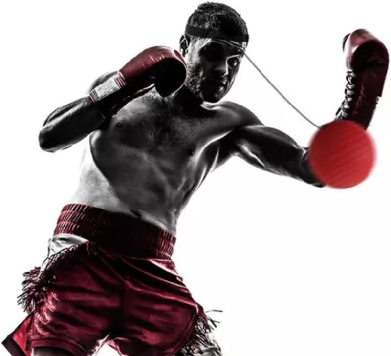 Bola Punching Ball Para Treino Boxe Treinamento De Reflexo e Velocidade Muay Thai Agilidade Habilidade Luta Coordenação Reações Soco Com Banda De Cabeça
