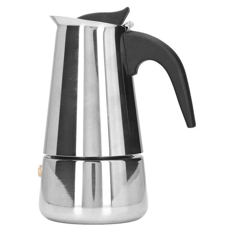 Cafeteira Italiana em Inox 100 Ml 2 xícaras - Presente Park
