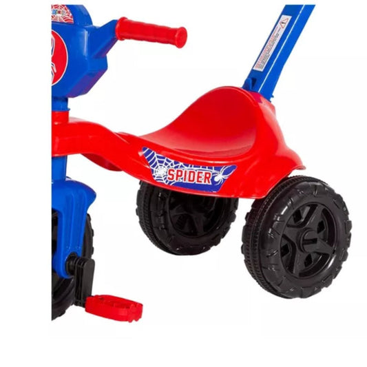 Carrinho De Passeio Infantil Com Pedal e Haste Kemotoca Spider