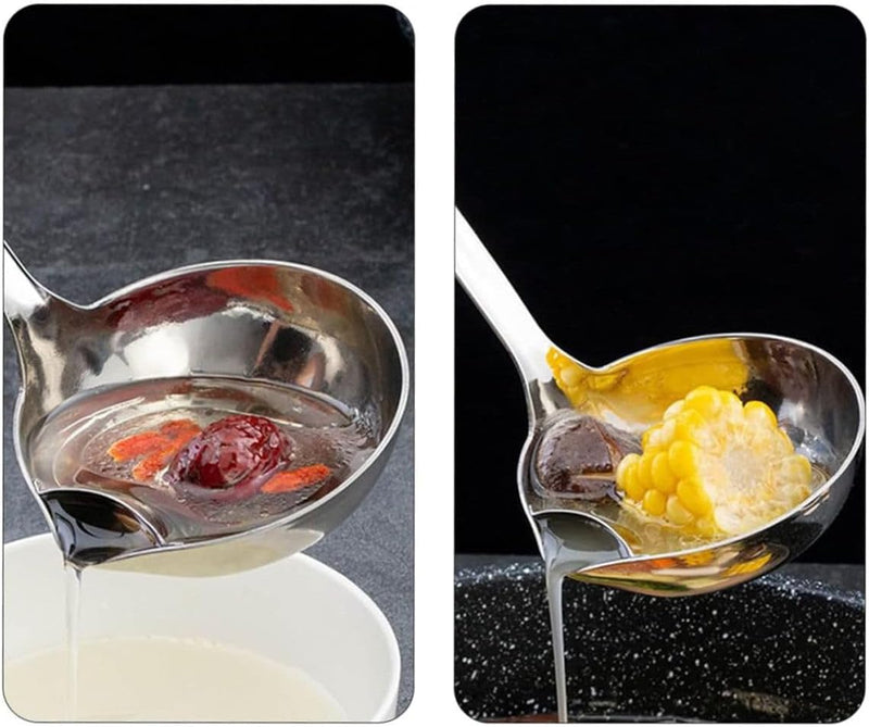 Concha Separadora de Gordura em Aço Inox Utensílio de Cozinha Resistente e Multiuso - Presente Park
