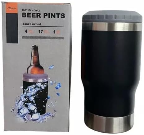 Copo Porta Cerveja Térmico Suporte Garrafa Térmica De Lata Latinha Latão Long Neck Aço Inox Refrigerador Isolado Isolador