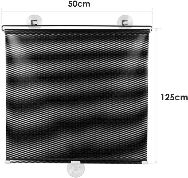 Cortina Retrátil Com Ventosa Retrátil Casa Carro Protetor Solar Periana 50x125cm - Presente Park