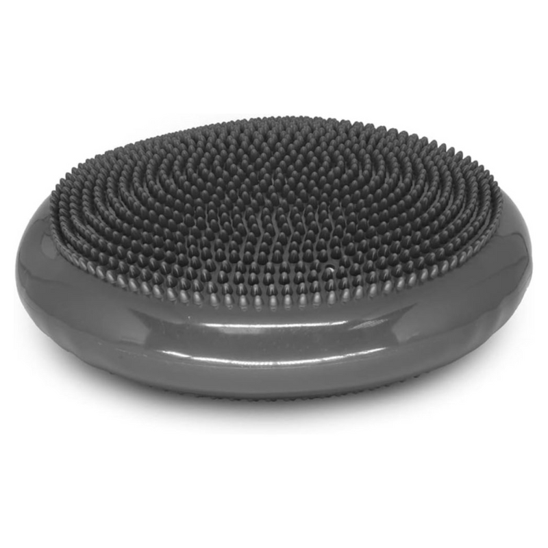 Disco De Equilíbrio Inflável Com Bomba de Ar Inclusa, Ideal Para Yoga, Academia, Musculação, Pilates, Fisioterapia, Exercícios Funcionais Cor Cinza