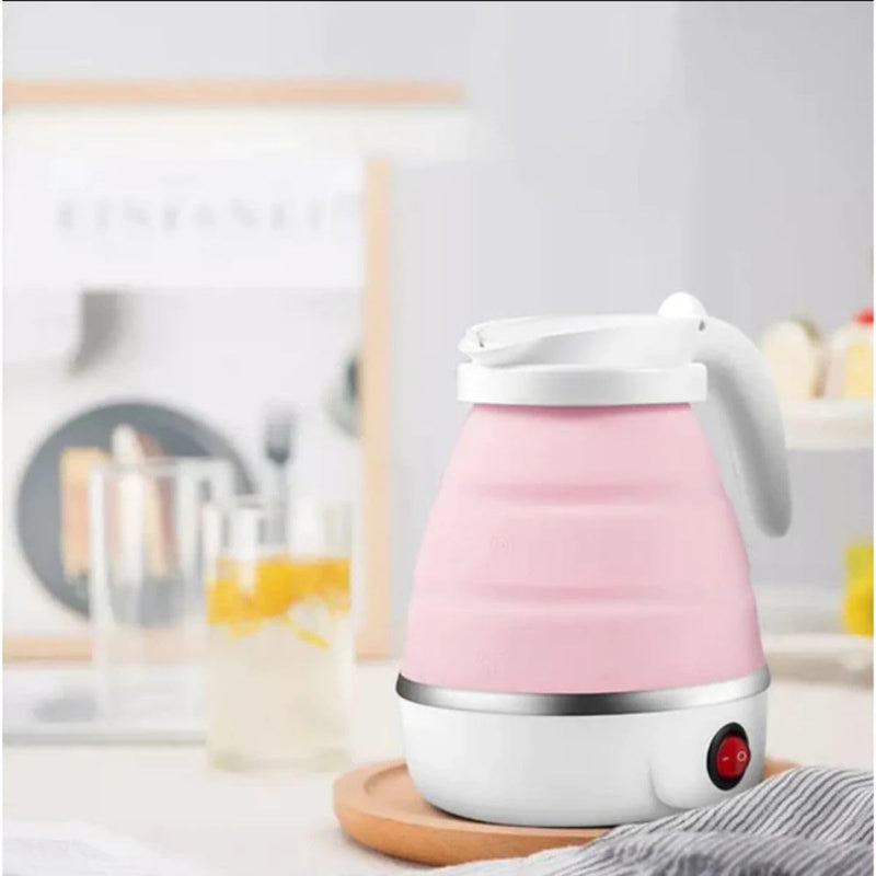 Jarra Chaleira Elétrica Dobrável 110v e 220v Pequena Portátil Mini 600ml De Silicone - Presente Park