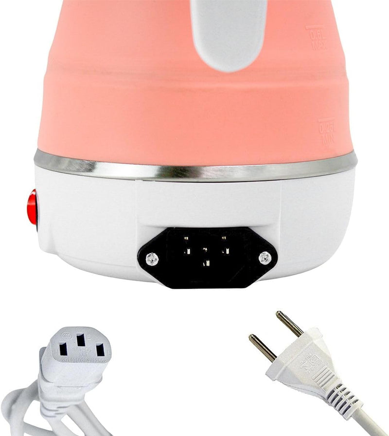 Jarra Chaleira Elétrica Dobrável 110v e 220v Pequena Portátil Mini 600ml De Silicone - Presente Park