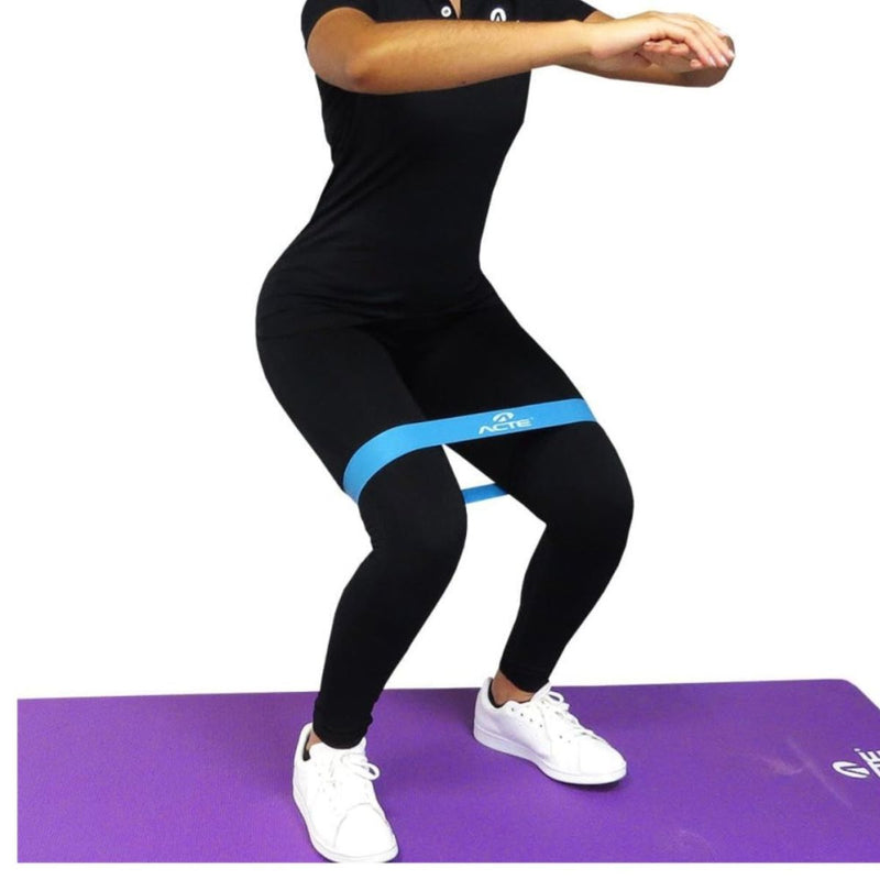 Kit 6 Mini Bands - 3 Mini Faixa Elástica + 3 Faixa Elástica Com 3 Intensidades - Ideal Para Exercícios em Casa, Yoga, Pilates, Academia