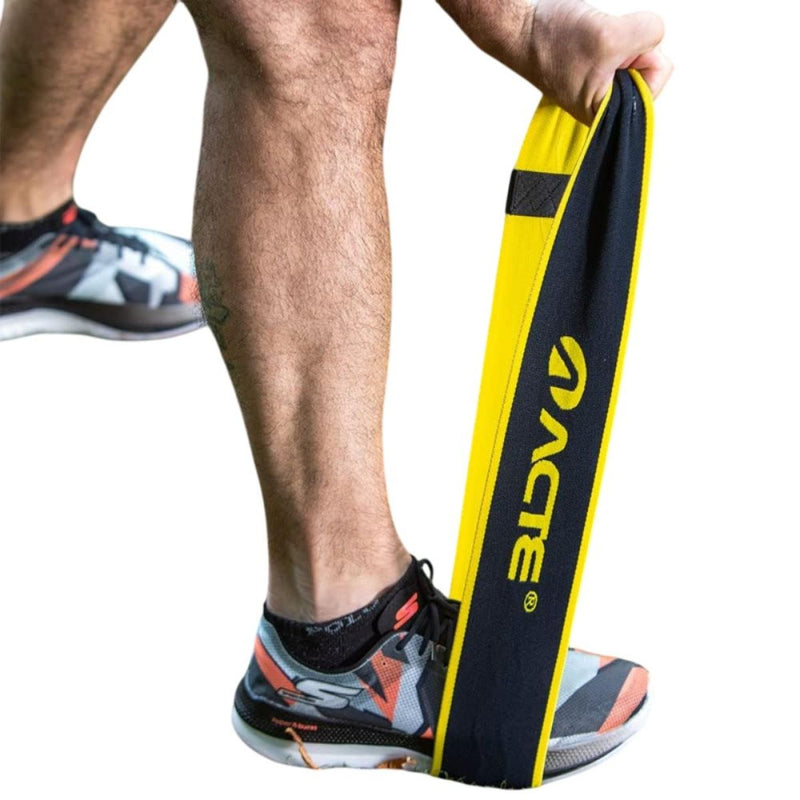 Faixa Mini Band Elástica Com Intensidades Forte - Ideal Para Exercício Fitness e De Resistência, Pilates, Treino em Casa ou Academia - Preto e Amarelo