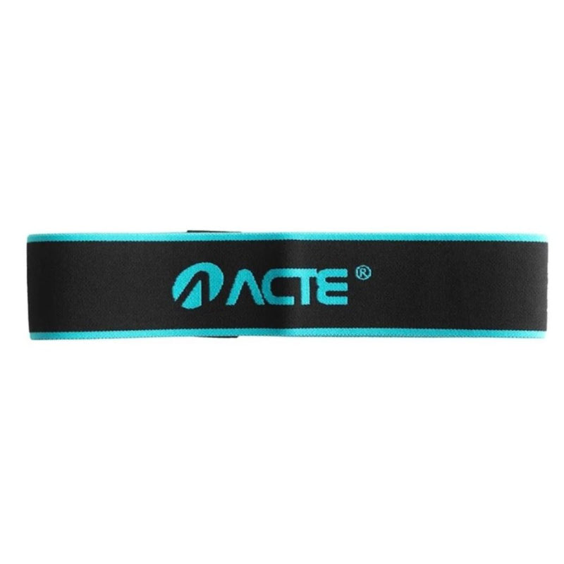 Faixa Mini Band Elástica Com Intensidades Leve - Ideal Para Exercício Fitness e De Resistência, Pilates, Treino em Casa ou Academia - Preto e Azul