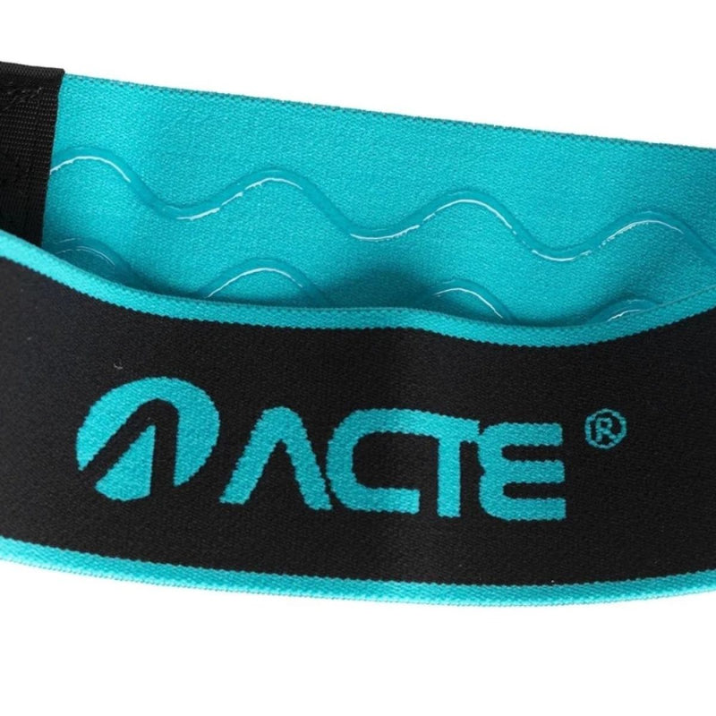 Faixa Mini Band Elástica Com Intensidades Leve - Ideal Para Exercício Fitness e De Resistência, Pilates, Treino em Casa ou Academia - Preto e Azul