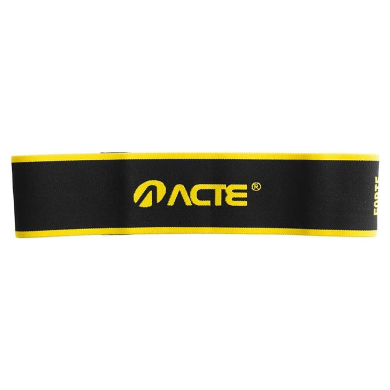 Faixa Mini Band Elástica Com Intensidades Forte - Ideal Para Exercício Fitness e De Resistência, Pilates, Treino em Casa ou Academia - Preto e Amarelo