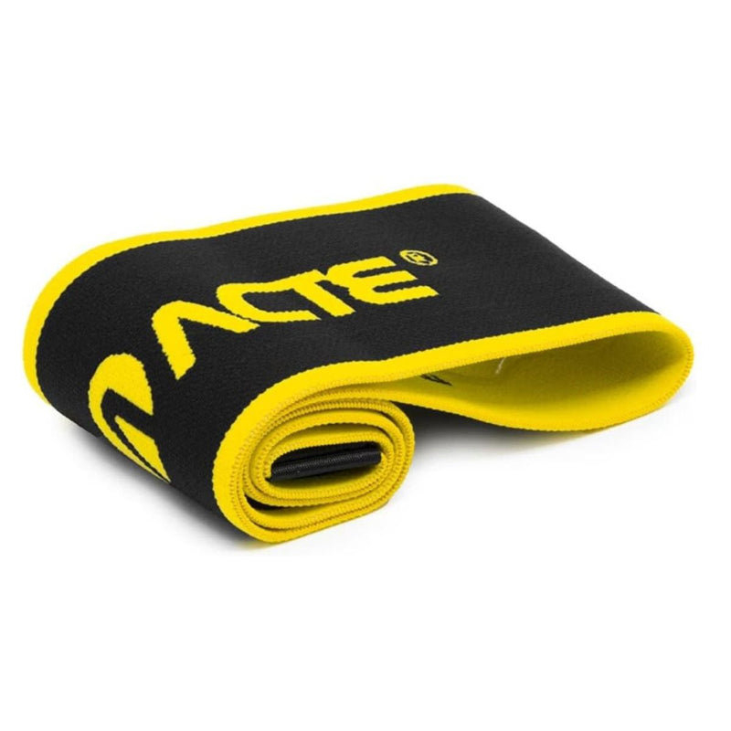 Faixa Mini Band Elástica Com Intensidades Forte - Ideal Para Exercício Fitness e De Resistência, Pilates, Treino em Casa ou Academia - Preto e Amarelo