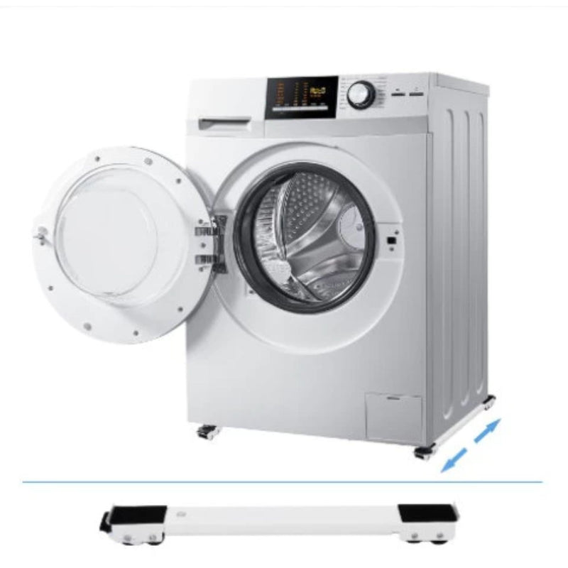 Kit 2 Suporte com Rodinhas Ajustável para Geladeira, Fogão, Freezer, Máquina de Lavar e Móveis - Reforçado Suporta até 180Kg