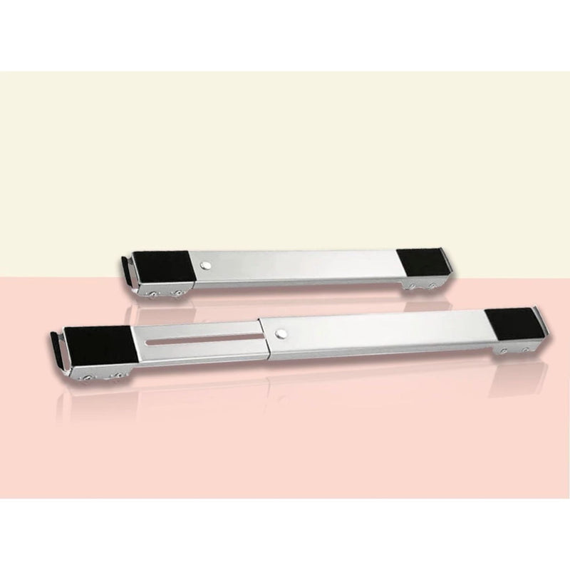 Kit 2 Suporte com Rodinhas Ajustável para Geladeira, Fogão, Freezer, Máquina de Lavar e Móveis - Reforçado Suporta até 180Kg