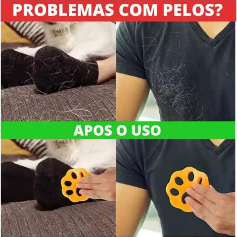 Kit Removedor De Pelos Para Máquina De Lavar Reutilizável Tira Pelo Cabelos e Fiapos Pet Cachorro Gato Cão Das Roupas - Presente Park