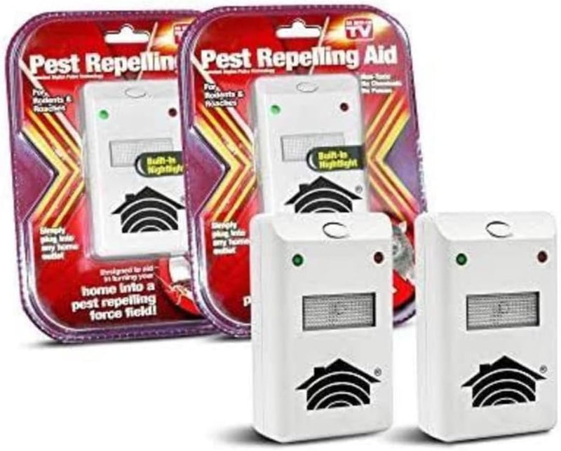 Kit Repelente Eletrônico De Tomada Para Espanta Rato Formiga Barata Aranhas E Insetos Ultrassônico 110V/220V Bivolt - Presente Park