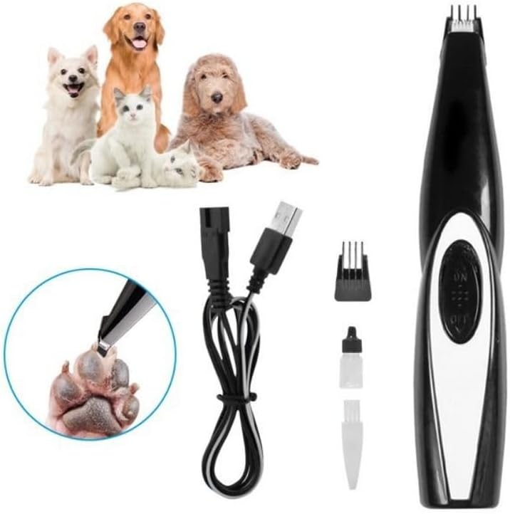 Maquina De Tosar Pelos Patas Cães Gatos Cachorro Maquininha Tosador Patinha Orelha Aparador Para Pets Sem Fio Profissional - Presente Park