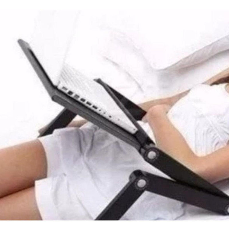 Suporte De Notebook Ajustável Portátil Retrátil Dobrável Computador Mesa Articulada Para Usar Na Cama Colo Deitado Sofá - Presente Park