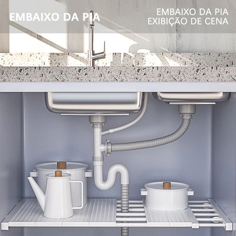 Prateleira Inteligente Extensível - Branca