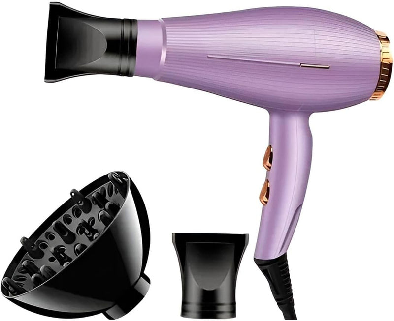 Secador de Cabelo 220v ou 110v com Difusor e Bico Profissional 3500W com Fio Potente