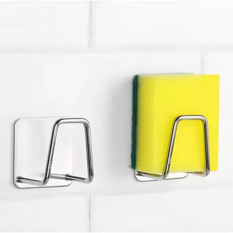 Suporte Porta Esponja Bucha Para Pia De Aço Inox Ganho Louça Cozinha Inoxidável Sabonete Adesivo Banheiro Toalha Pano Prato Organizador - Presente Park