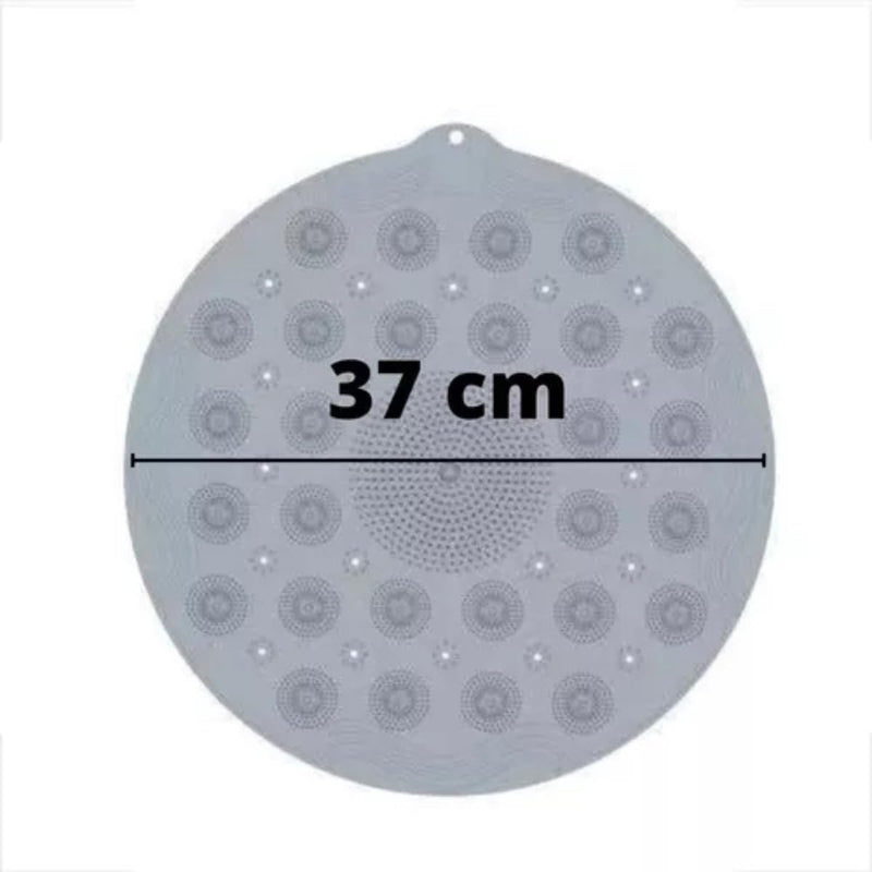 Tapete Antiderrapante Para Box De Banheiro Com Lava Pés Massageador E Ventosas