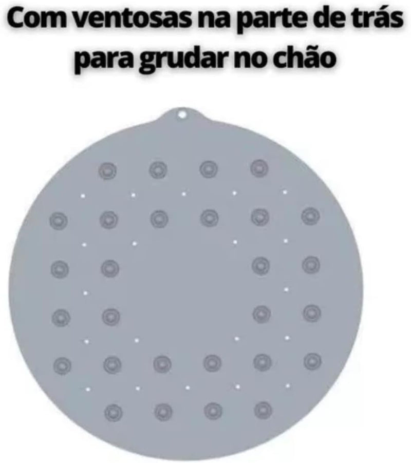 Tapete Antiderrapante Para Box De Banheiro Com Lava Pés Massageador E Ventosas