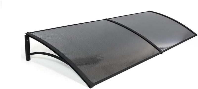 Toldo Policarbonato 1,20m X 50cm Porta Janela, Completo - Presente Park