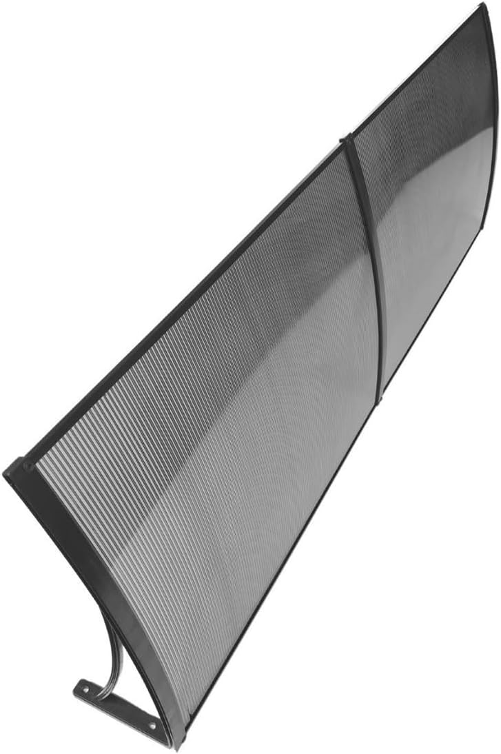 Toldo Policarbonato 1,20m X 50cm Porta Janela, Completo - Presente Park
