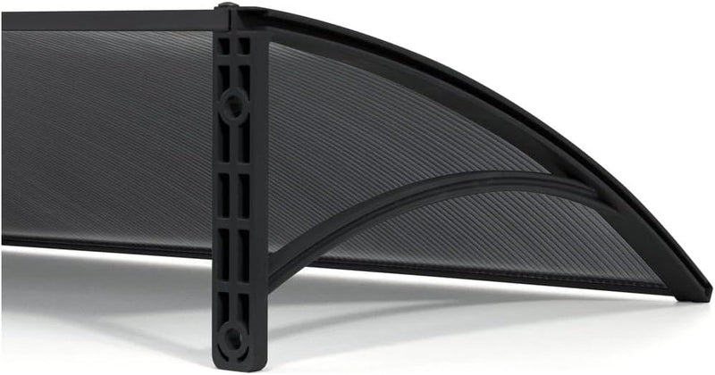 Toldo Policarbonato 1,20m X 50cm Porta Janela, Completo - Presente Park