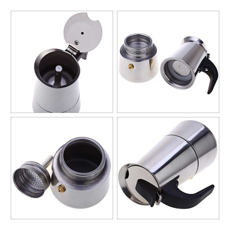 Caféteira Italiana Inox Premium para 6 xicaras - Presente Park