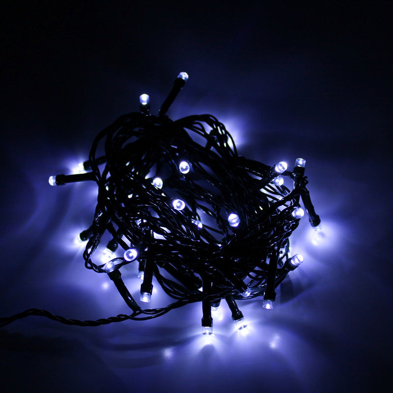 Cordão Pisca Pisca Led 50 Lampadas 5M Formato Pequena Gota 8 Modos 110V Tomada Decoração Natal