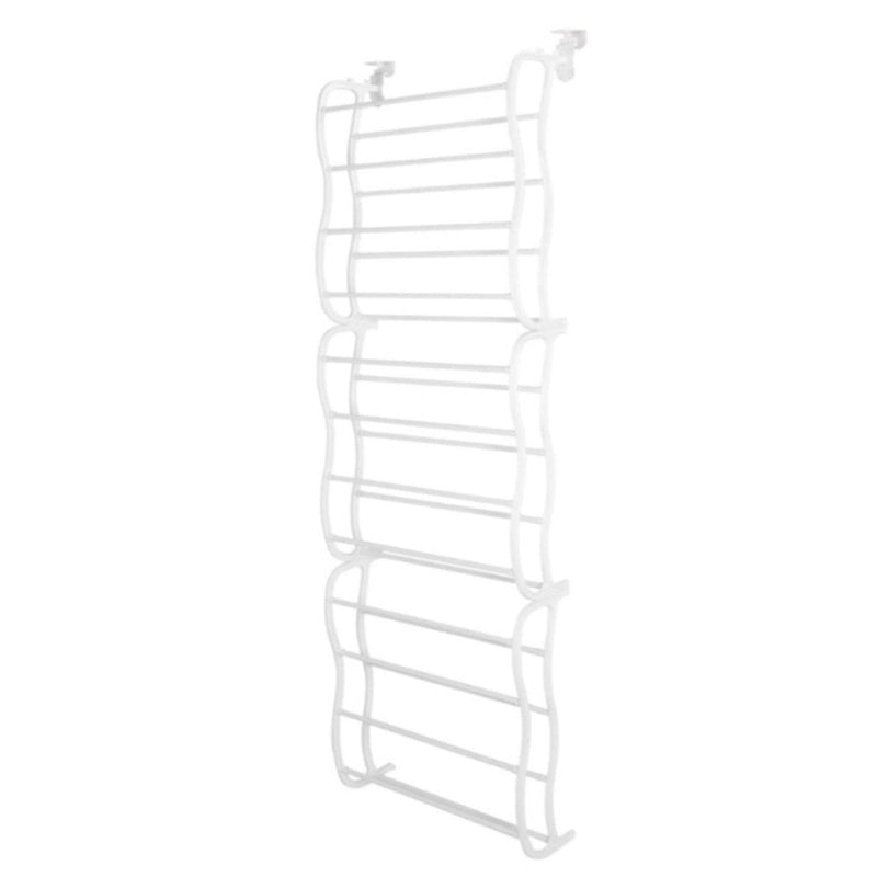 Sapateira Vertical de Parede e Porta para 36 Pares Branca - Presente Park